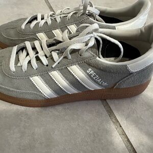 Adidas Spezial Gray and White Sneakers